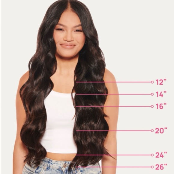 Zala Seamless 9 Piece Clip-In 20” Remy Hair Extensions NEVER WORN, only tried on - Picture 3 of 12